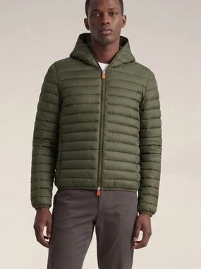 Save the Duck Puffer Jacket Men's Size Medium Winter Cozy (NOTE FLAW)